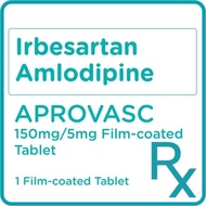 APROVASC Irbesartan 150mg Amlodipine 5mg 1 Film-coated Tablet [PRESCRIPTION REQUIRED]