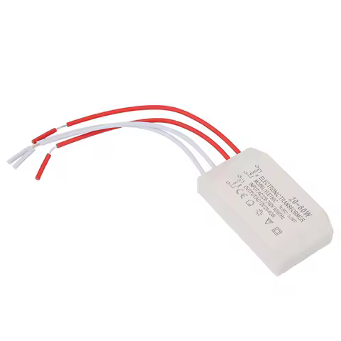 220V to AC 12V Electronic Transformer Voltage Converter 20‑60W Smart Power Supply Driver 220V to 12V