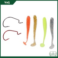 60pcs T-Tel Road Runner Fishing Rod Crank Set Fake Bait Tackle