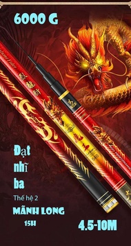 Cần câu tay săn hàng -BiQuan - Đạt Nhĩ Ba thế hệ 2 - Mãnh Long. Bảo hành lóng bất kỳ 1 năm trừ lóng 