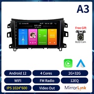 Acodo 2din 10Android 12 HeadunitสำหรับNissan Navara NP300 Terra 2016-2018 Wifi 4Gเครื่องเสียงรถยนต์Carplay Auto QLED AM FMวิทยุRDS GPSบลูทูธเพลงDSP IPSหน้าจอสัมผัสวิทยุสเตอริโอPlug And Playพัดลมระบายความร้อน 8G RAM 128G ROMพร้อมCanbusเครื่องเสียงรถยนต์