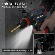 SONCO BDH-18 Brushless Cordless Drill Rechargeable Screwdriver Power Tools