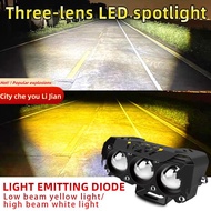 LED Motorcycle Headlight 6000K 3000K LED Work Light Fog Light For Motorcycle Motorcycle ATV Car Truck 12V 24V