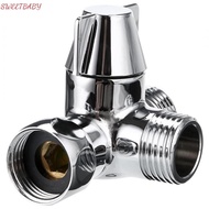 Diverter Switch T-Adapter Toilet 1/2 inch Valve 3 Way Water Arm Bath Brass