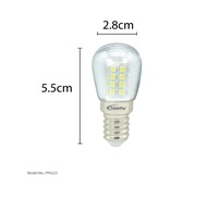 PowerPac 2x LED Bulb Pygmy Bulb 1.5W E14 Day Light (PP6225)