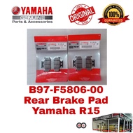 YAMAHA REAR BRAKE PAD KIT R15 MT15 ORIGINAL (B97-F5806-00) -Kampas Rem / Disc Brake Pad/ Brake Pad /