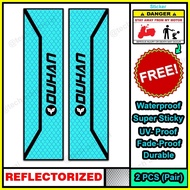 Alloy Top Box Sticker Waterproof Duhan Furious (REFLECTORIZED)