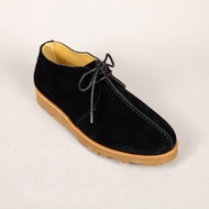 中縫線沙漠靴男鞋/黑色/127E楦