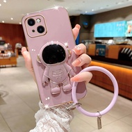 3D electroplated silicone phone case for IPHONE, SAMSUNG with astronaut shape with back cover + new 