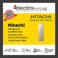 Hitachi R-S38KPS-CNX (Nett 375L) Stylish Solfege Refrigerator