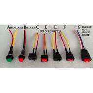 Suis button on/off switch ON/OFF Push Button Suis Horn Hazard Switch Y15ZR LC135 Honda Yamaha Univer