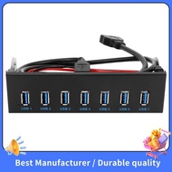 【NEW】7 Port USB 3.0 Hub 5Gbs 5.25inch CD-ROM Drive Bay CD ROM Front Panel for Computer Case+USB 3.0 
