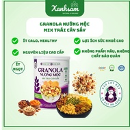 GRILLED GRANOLA MIXED WITH DRIED FRUITS - CRISPY, FRAGRANT, NUTRITIONAL - XANHSAM ORGANIC