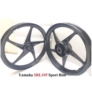 100% Original HLY Yamaha SRL SRL110 / SRL105 Racing Sport Rim (5 Batang - Black ) Motosikal Motorcyc