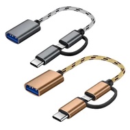OTG Cable 2 in 1 Micro USB Type C OTG Combo to USB 3.0 Adapter