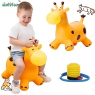 DUILIAN Giraffe Bouncy Horse, Anti-fall Inflatable Animals Jumping Toys, Fun Rubber Thickened Sturdy