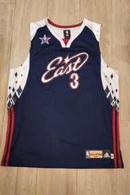 Adidas 2007 NBA All Star East Wade Authentic AU Jersey size 44 L  球員版 落場版 球衣 波衫