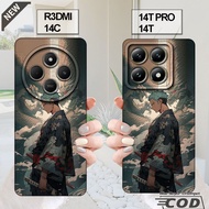 XIAOMI REDMI 14C case - XIAOMI 14T case - XIAOMI 14T PRO case _Black clear elastic silicone casing