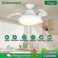 2in1 Mini 52CM Multifunction LED Remote Control Ceiling Fan with Dimmable Lights Ceiling Hanging Fan