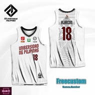 【 Free customization 】UP MAROONS 2024 UAAP WHITE FULL SUBLIMATED JERSEY
