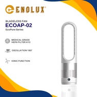 Enolux EcoAP-02 EcoPure Series 18-Inch Air Pure Cool Bladeless Fan with HEPA Filtration Filters