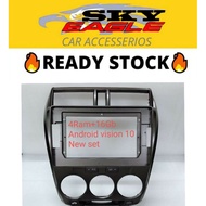 Double Tin Player Android 10 Inch Honda city 08