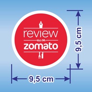 Round Sticker Review us on ZOMATO Sticker diameter 9.5 cm
