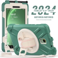 Rotary Stand Cover for Samsung Galaxy Tab Active 5 5G SM-X300 SM-X306 X306B Silicone Shockproof Case