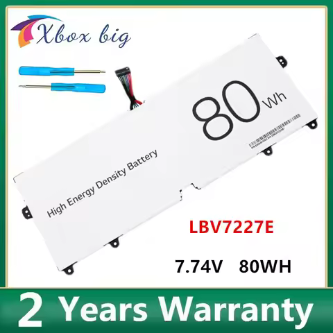 LBV7227E 7.74V 80Wh Laptop Battery For LG gram 15 16 17 2020 2021 15Z90N 17Z90N 16ZD90P 16Z90P 16Z90