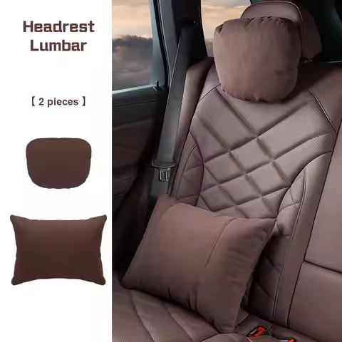 For Citroen C1 C2 C5 C6 Grand C4 Picasso C4L VTS C-ELYSEE Suede Vehicle Neck Pillow Headrest Lumbar 