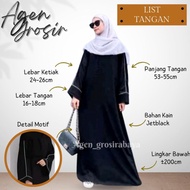 Nur ABAYA LIST PUTIH TERMURAH ABAYA SYARI ABAYA HITAM ABAYA KEKINIAN