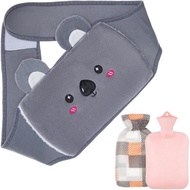 Hot Water Bottle Belt Rubber Hot Water Bottle with Cover 1 Litre, 3 in 1 Koala Hot Water Bottle Belt