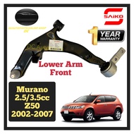 (1YEAR WARRANTY ) SAIKO CONTROL LOWER ARM NISSAN MURANO Z50 2002-2007 FRONT / DEPAN