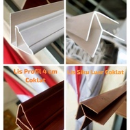 LIS PLAFON PVC 4 MODEL PUTIH - COKLAT