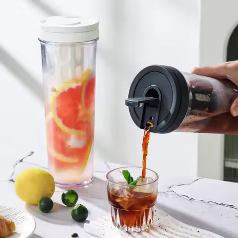 Cold Brew Coffee Pot High-capacity Espresso Filter Bottle Cold Brewing Pot Portable Iced Brew Coffee
