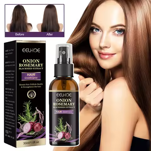 30ml Onion Rosemary Hair Growth Serum Powered With Black Seed-Oil Controls Loss Promotes Growth Shin