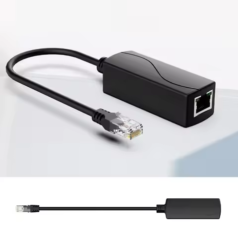 IEEE802.3af/at 1000Mbps PoE 48V To 24V PoE Converter Input 44-57V RJ45 Port Output 24V/1A Converters