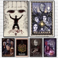 Classic Horror Movies H-Hellraiser Poster Canvas painting poster with prints Home bedroom living roo