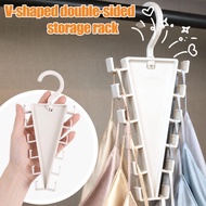 [H&L] 1/3/5PCS Multi-functional Non-slip Space Saving Hanger | Triangle Structure Multi-hook Design 