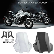 yolandd -สำหรับ Suzuki Katana 1000 GSX-S GSXS 1000S กระจกรถจักรยานยนต์กระจกบังลมหน้า 9N5Q1ตัวตัดโซ่ 