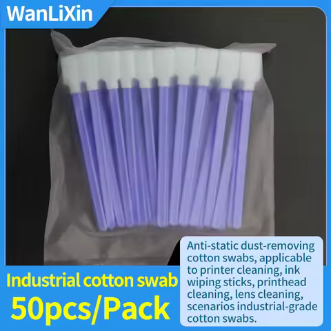 50~500pcs For Epson DX4 DX5 DX7 TX800 XP600 4720 i3200 PrintHead Clean Swab Stick Sponge Foam Tipped