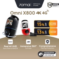 [Grand Launch] 70mai Omni X800 | 360° Dashcam with 4K resolution | 4G GPS & AI Parking Surveillance 