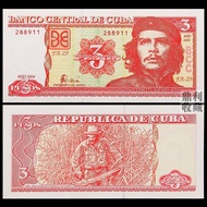 Brand New Genuine Coins Cuban 3 Pesos Cegvara Commemorative Banknotes America 2004 Foreign Currency 