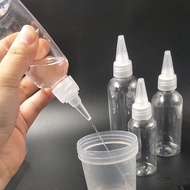 [Ready Stock] 10ml-200ml  Paint Mixing Bottle / Pointed Mouth Dropper Bottle Clear Empty Dropper Bot