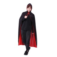 Jubah Halloween costum Jubah Hitam Jubah Hitam Jubah Nenek Sihir