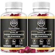 (2 Pack) Alpha Bites - Original Formula 7 In 1 Alpha Bites Gummies, AlphaBites For Men, Official Alp