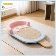 MagiDeal Woven Cat Scratcher Bed Elevated Design Cat Sofa Bed Easy to Pet Care Couch Sturdy