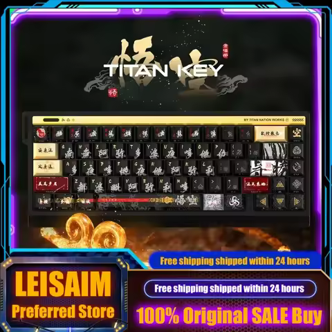 Black Myth Wukong Keycap Cherry Custom PBT Mechanical Keyboard Keycap Side Engraved Translucent Gami