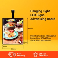 LED Menu Ad Board Backlit LED A2 A3 Poster Frame Stadium Fast Food Restaurant Hanging Light Led Boar