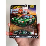 HIJAU Hot Wheels Premium Boulevard 94 Nissan Primera Green Castrol Racing